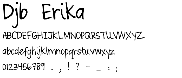 DJB ERIKA font
